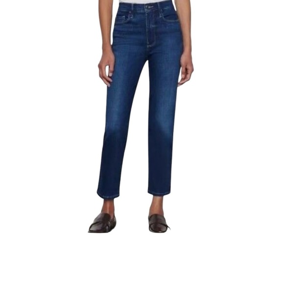 Frame Le Pixie Sylvia Slender Straight Jeans Sz 25 Blue - Picture 1 of 7
